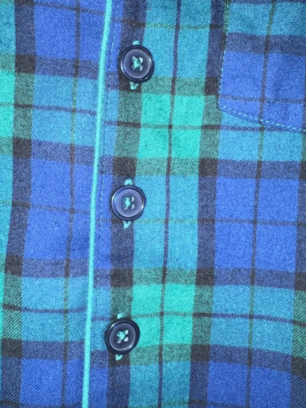 Saint Eve Kids Navy/blue Plaid Pajamas